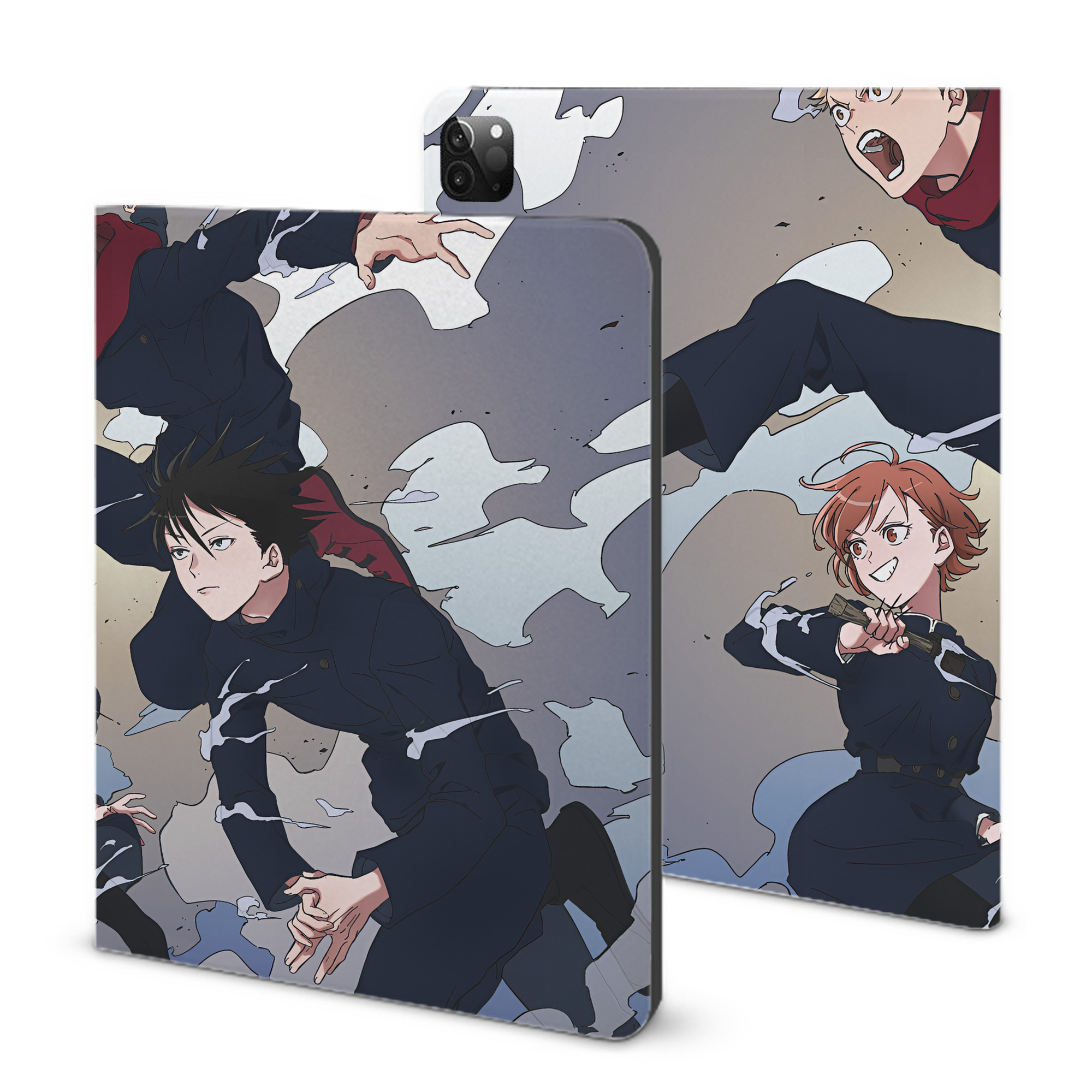 （画像用） 呪術廻戦 Jujutsu Kaisen IPadケース ペンホルダー付き ブックスタイルデザイン